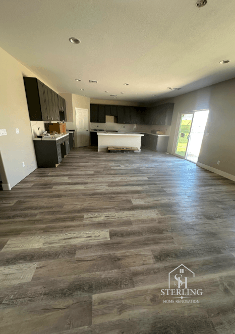 LVT flooring renovation